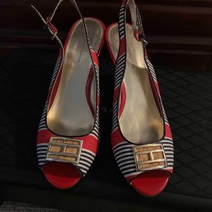 Tommy Hilfiger striped wedges